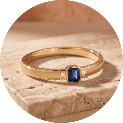 Sapphire and diamond ring mount