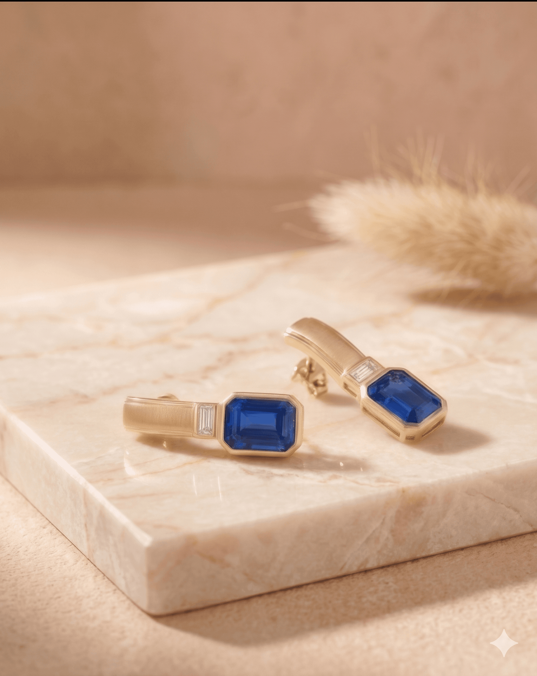 Sapphire and diamond ring mount