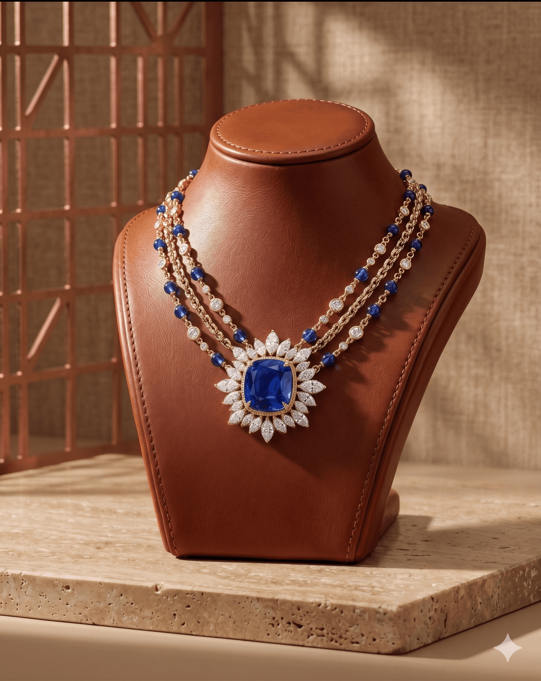 Sapphire and diamond ring mount