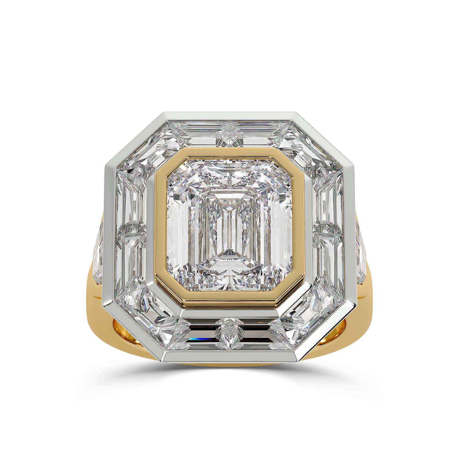 Sapphire and diamond ring mount